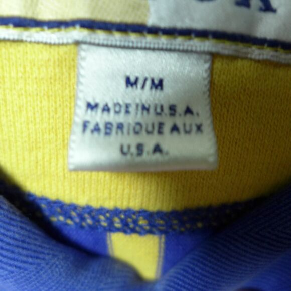 Vintage Cutter and Buck Green Striped Polo Shirt Men's Size Medium Made in USA - Picture 3 of 12